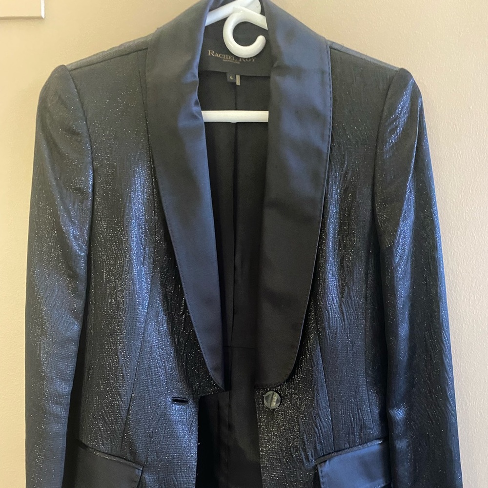 Rachel Roy Black Tuxedo Blazer